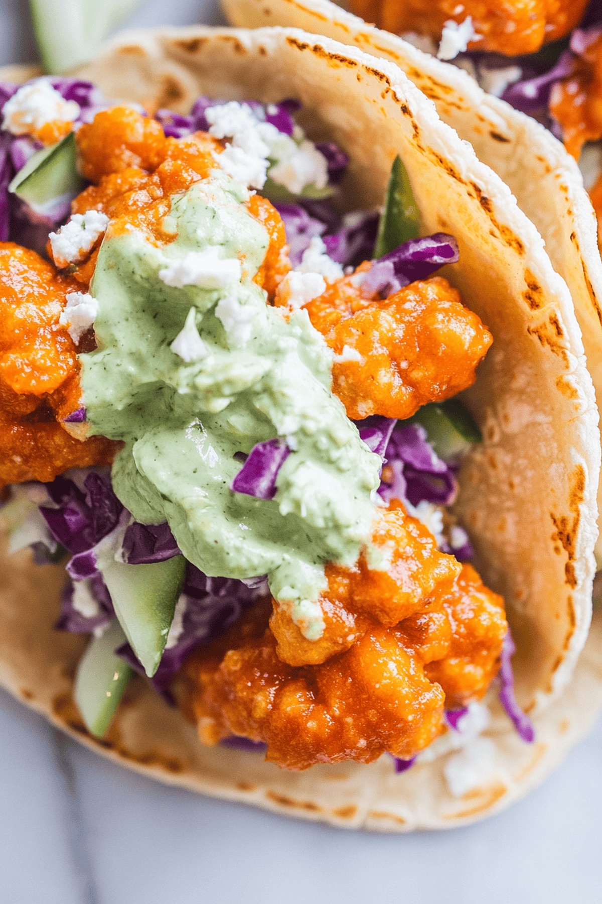 Crispy Buffalo Tofu Tacos Recipe