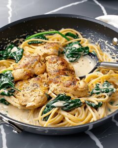 Creamy Chicken Florentine Pasta Recipe