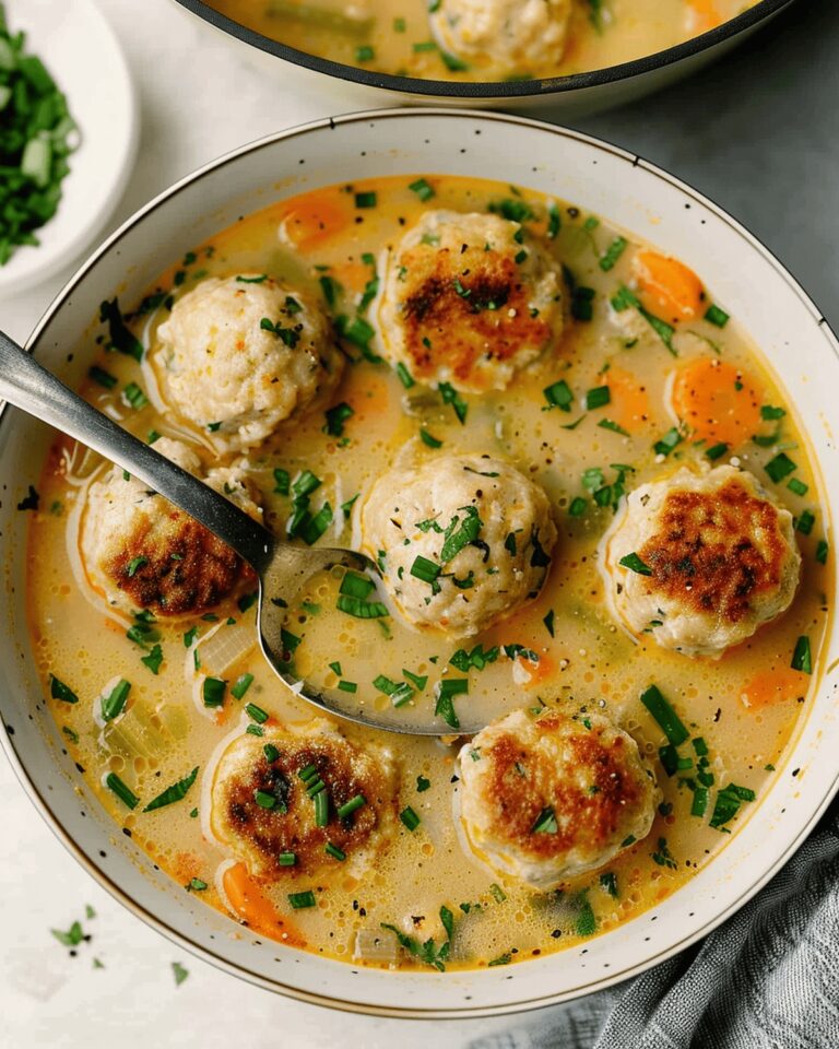 Hearty Chicken Meatball Soup Recipe