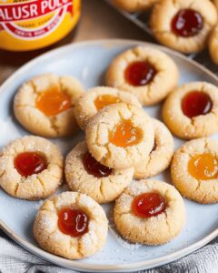 Buttery Almond Flour Thumbprint Cookies Recipe