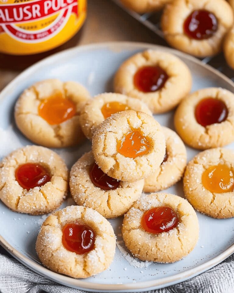 Buttery Almond Flour Thumbprint Cookies Recipe