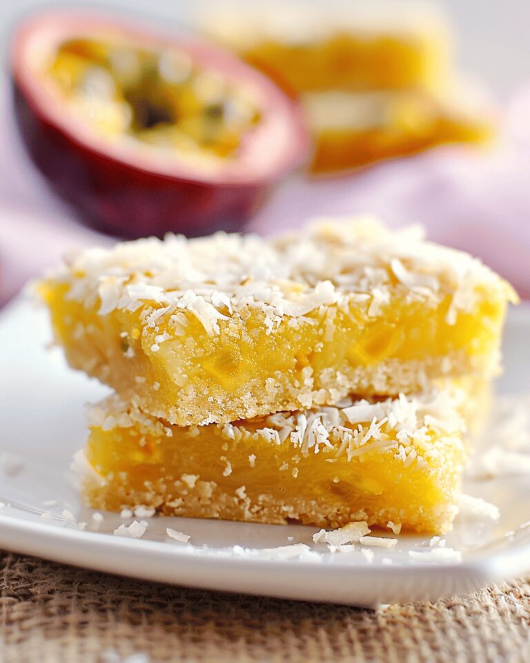 Coconut Passion Fruit Squares Recipe