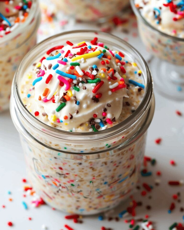 Sweet Birthday Cake Overnight Oats Recipe