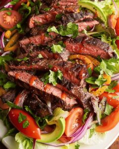 Warm Fajita Steak Salad Recipe