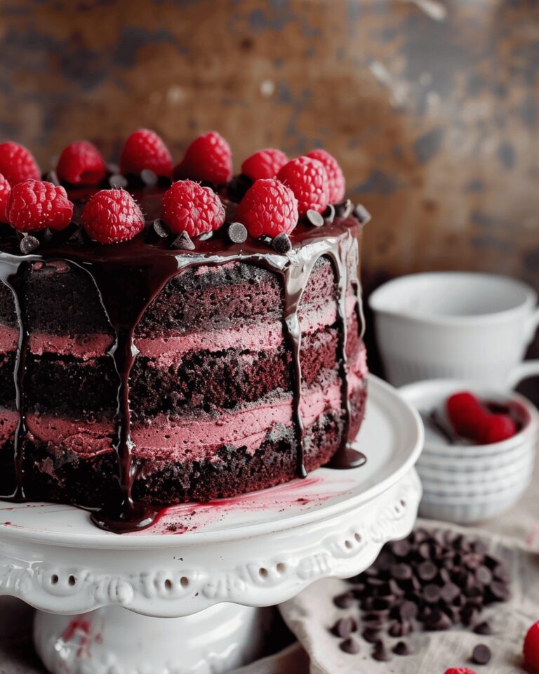 Velvety Chocolate Raspberry Cake Recipe