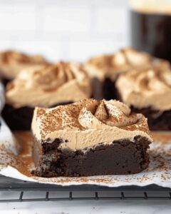 Rich Mocha Brownies with Cafe Latte Frosting Recipe