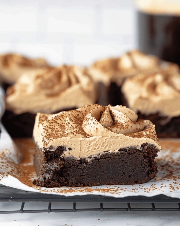Rich Mocha Brownies with Cafe Latte Frosting Recipe