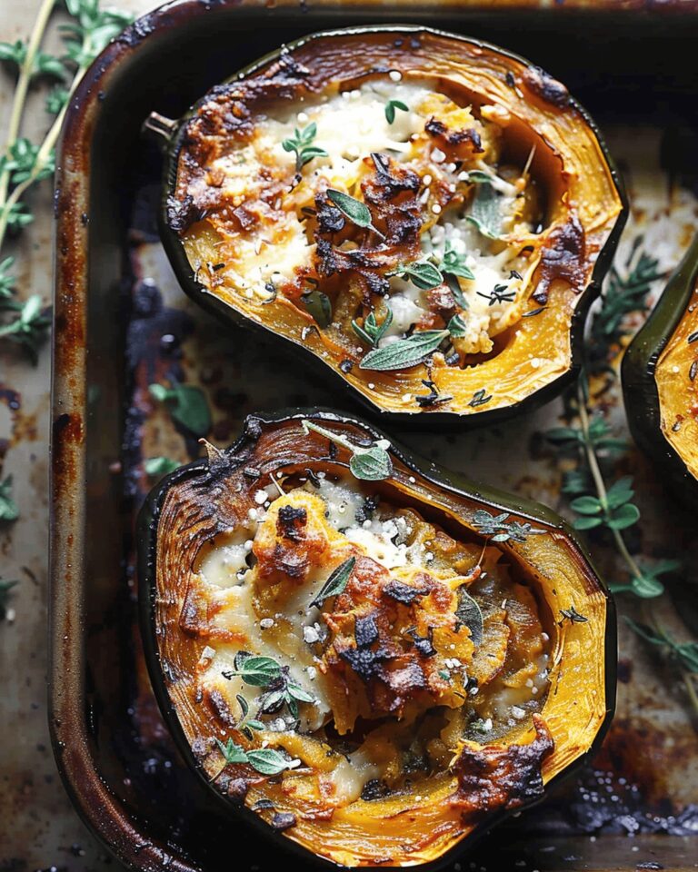 Herb-Cheese Stuffed Acorn Squash Recipe