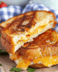 Crispy Air Fryer Grilled Cheese Recipe