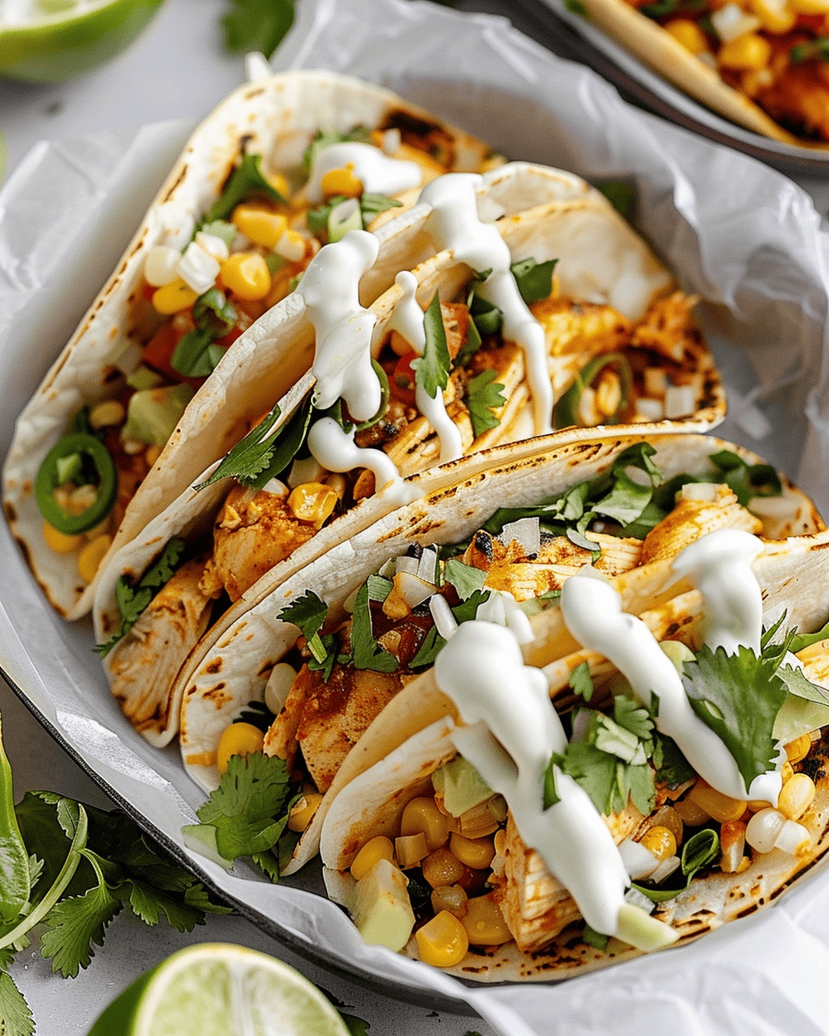Corn Chicken Tacos Recipe