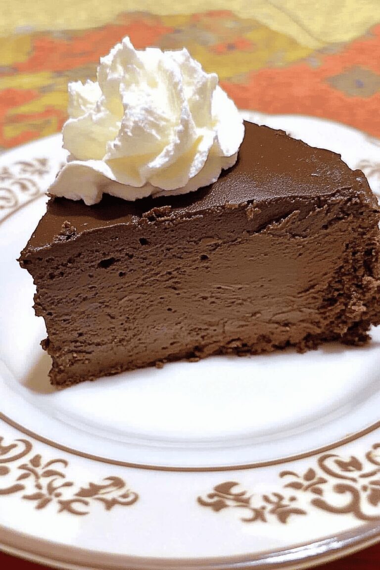 Velvety Chocolate Fudge Truffle Cheesecake Recipe
