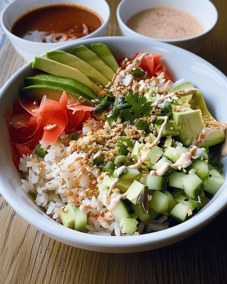 Vibrant Crunch Roll Sushi Bowl Recipe