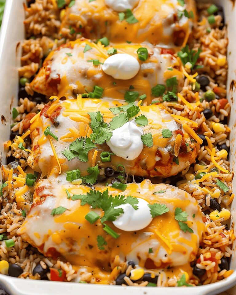 Cheesy Mexican Chicken and Rice Bake Recipe