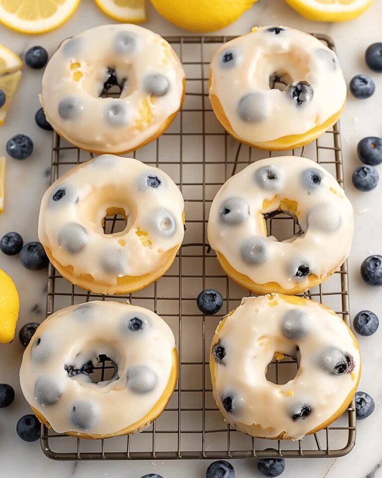 Baked Lemon Blueberry Donuts Recipe