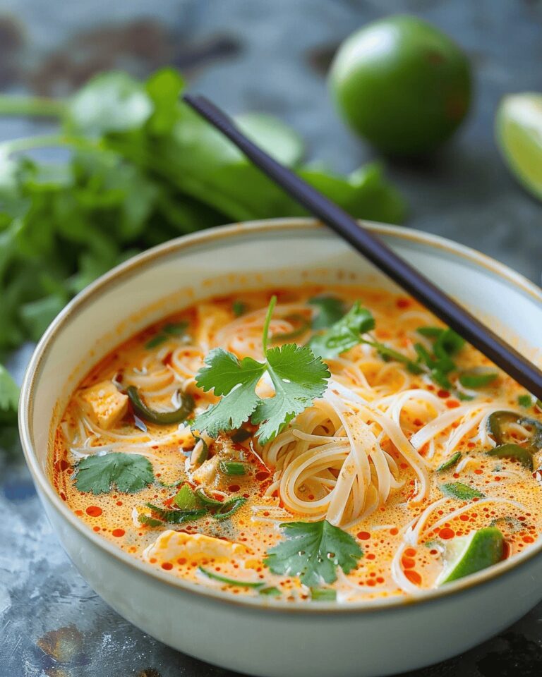 Spicy Thai Red Curry Noodle Soup Recipe