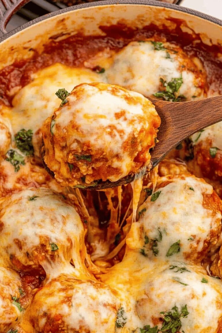 Cheesy Chicken Parmesan Meatballs Recipe