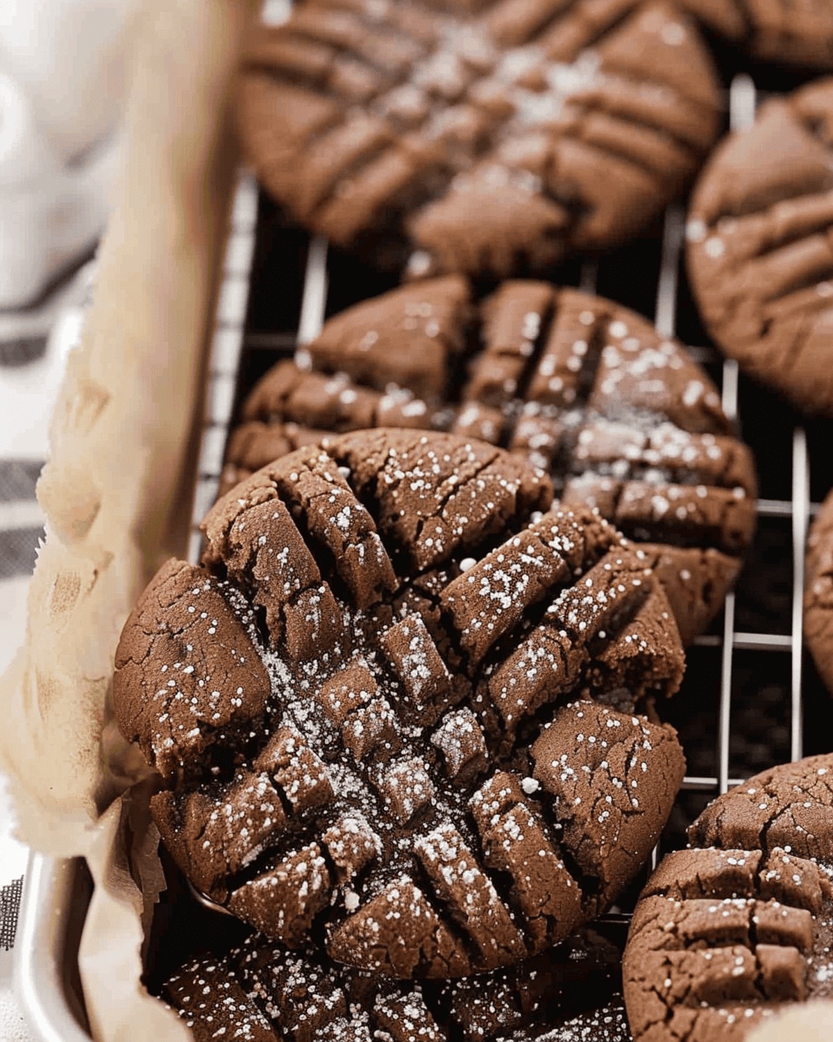 Silky Chocolate Peanut Butter Cookies Recipe