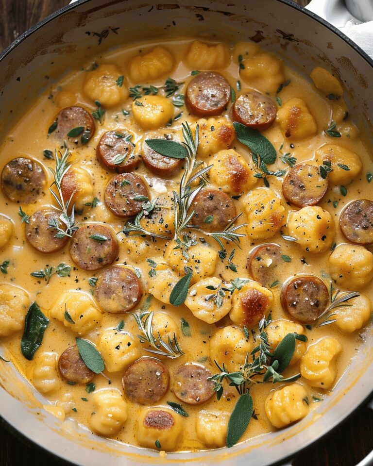 Creamy Butternut Squash Gnocchi with Sausage Recipe