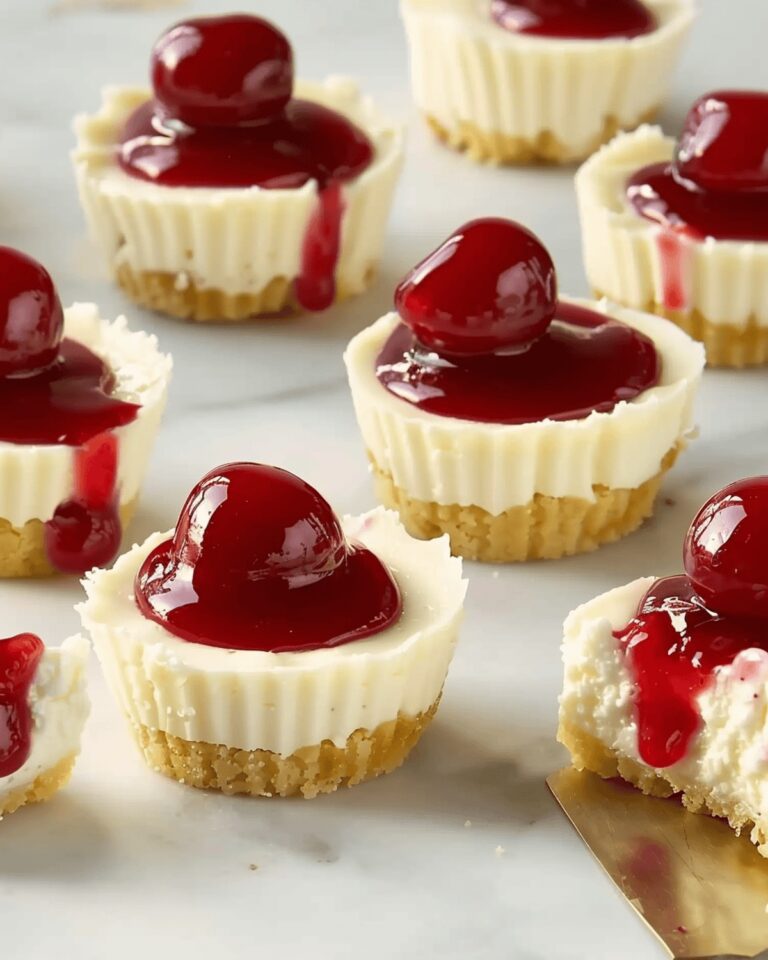 Easy Mini Cherry Cheesecakes Recipe