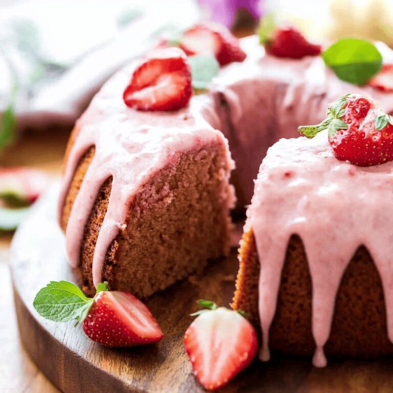 Homemade Strawberry Bundt Cake Recipe