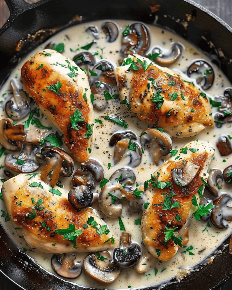 Creamy Mushroom Chicken Skillet Recipe