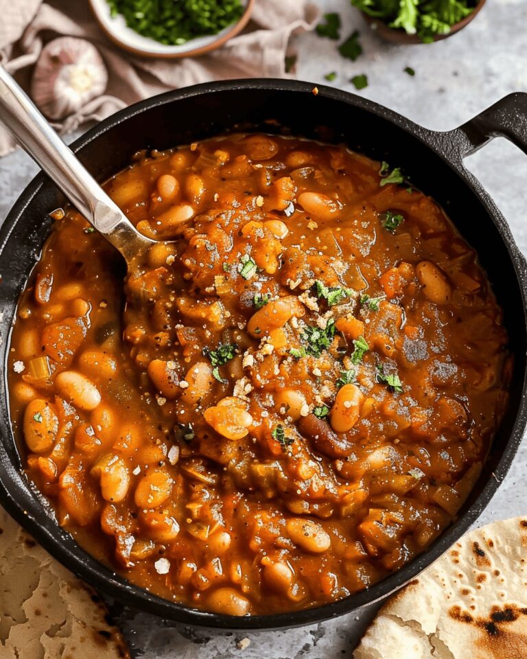 Hearty Loubia Moroccan White Bean Stew Recipe