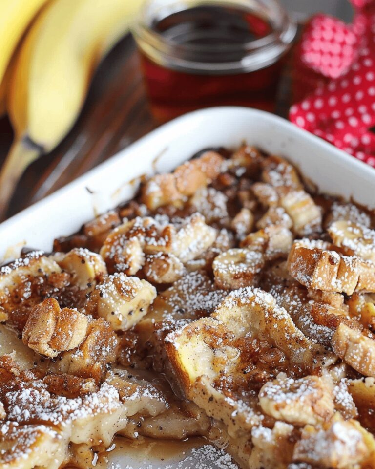 Sweet Brown Sugar Banana French Toast Casserole Recipe
