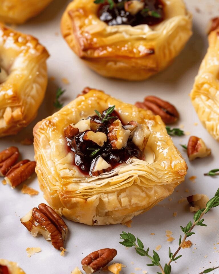 Flaky Puff Pastry Brie Bites Recipe