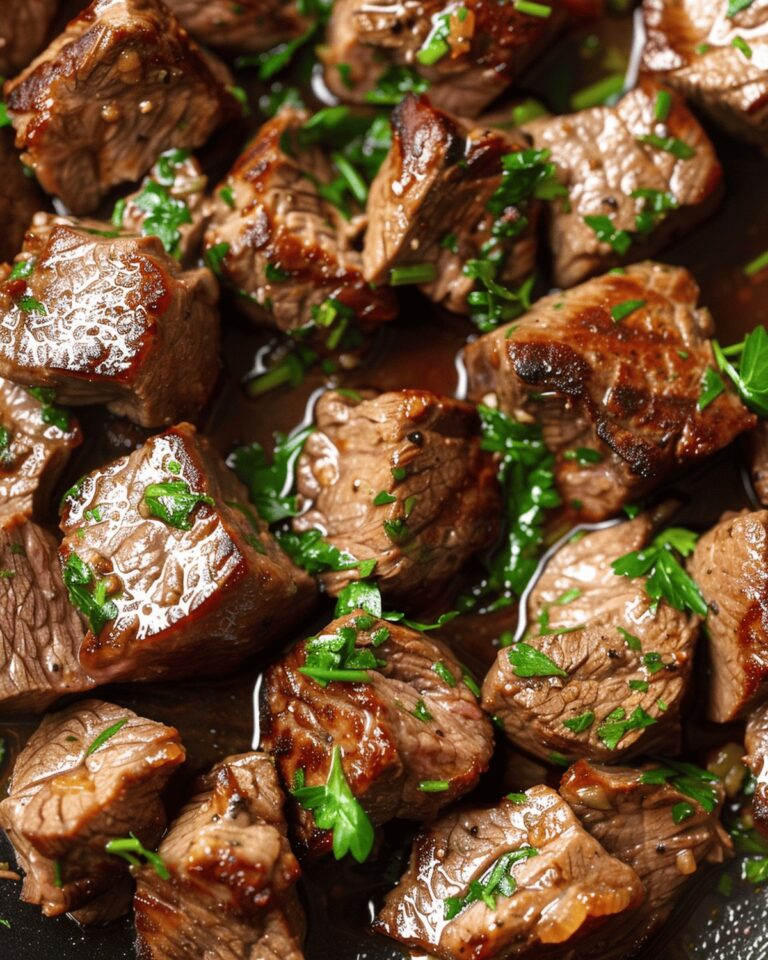 Juicy Garlic Butter Steak Bites Recipe