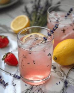 Vibrant Pink Lavender Lemonade Recipe