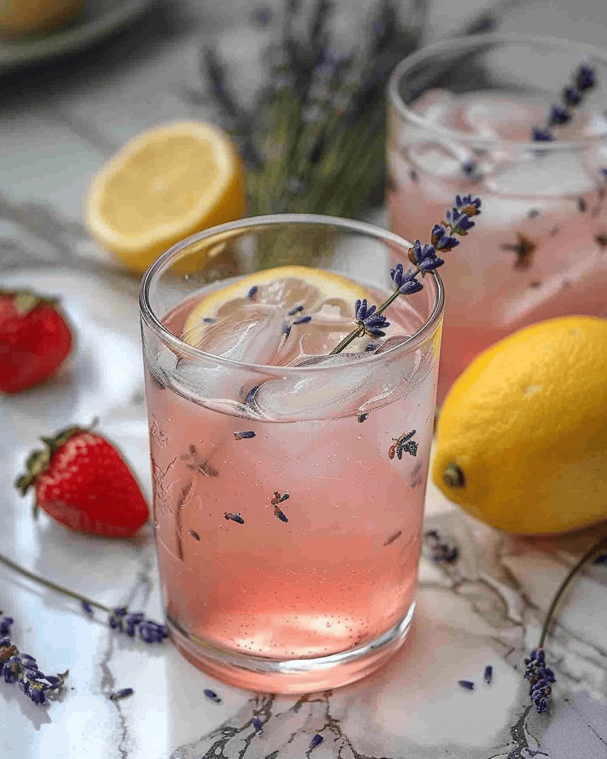 Vibrant Pink Lavender Lemonade Recipe