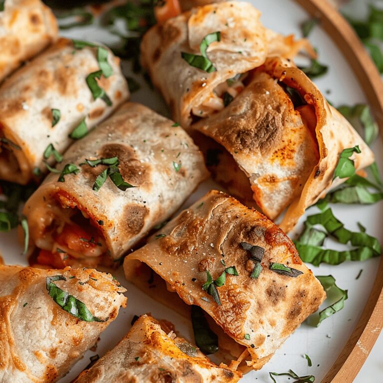 Healthy Air Fryer Tortilla Pizza Rolls Recipe