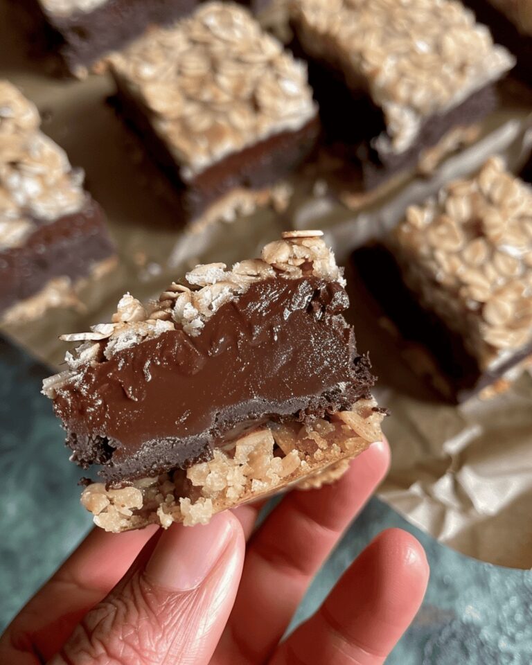 Tahini Cardamom Oat Fudge Bars Recipe