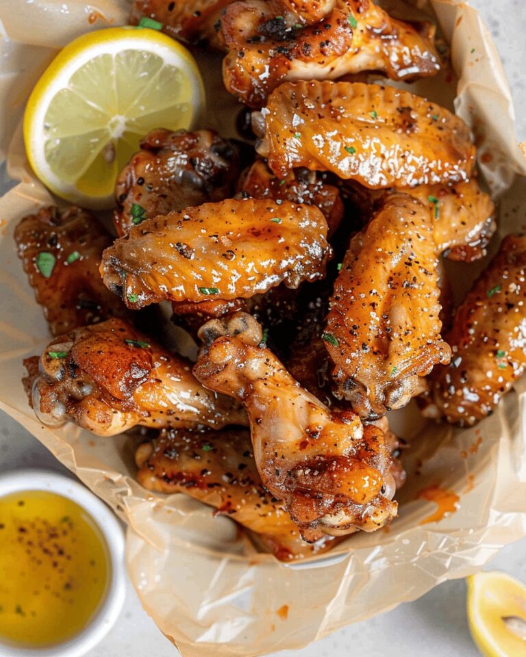 Crispy Honey Lemon Pepper Wings Recipe