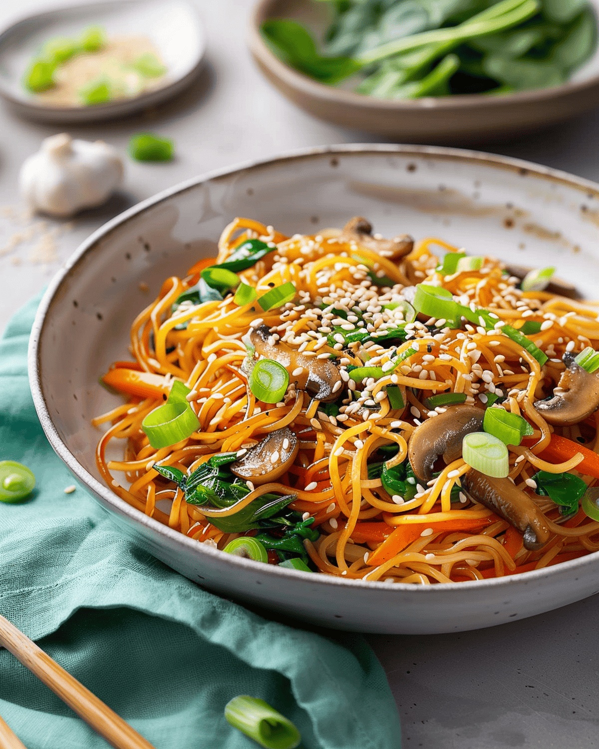 Sesame Stir Fry Noodles Recipe