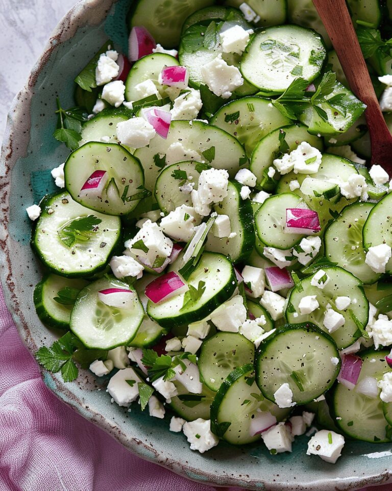 Cucumber & Feta Salad with Herb Vinaigrette Recipe