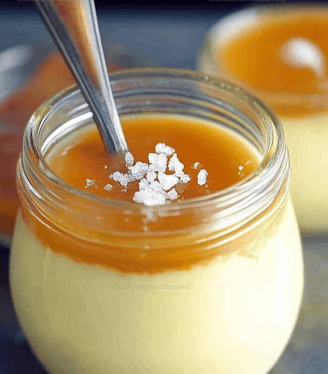 The Steps to Creamy Budino With Caramel Swirl