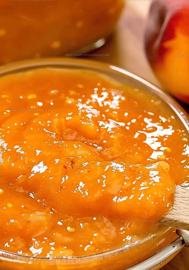 Instructions for Spicy Habanero Peach Barbecue Sauce