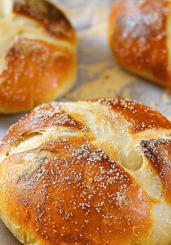 How to Make Pretzel Hamburger Buns at Home