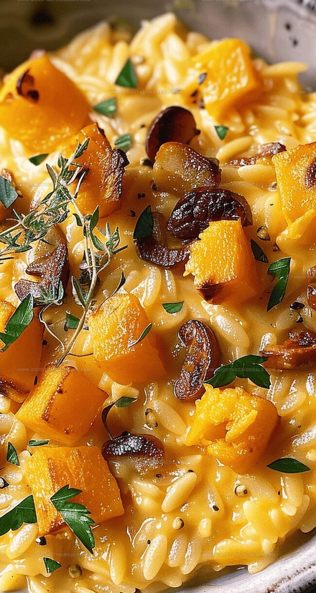 Butternut Squash Orzo Risotto That’s Creamy and Cozy