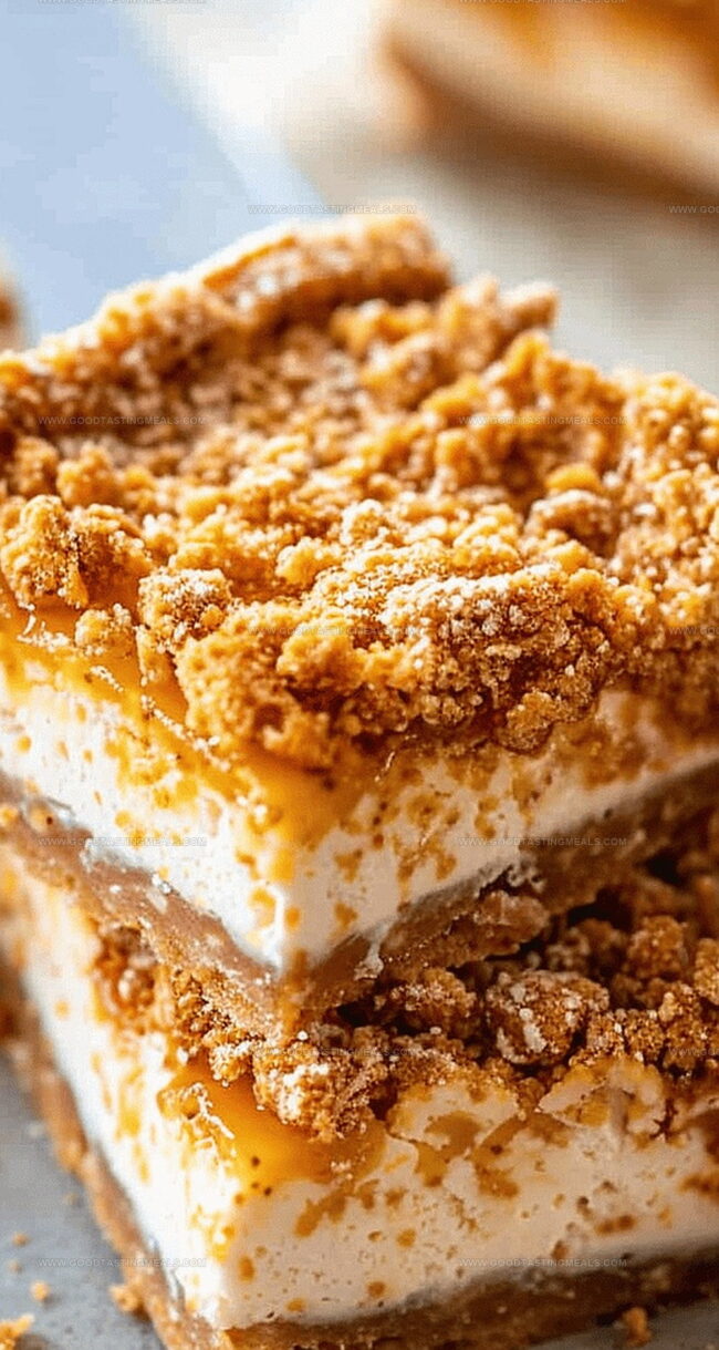 Butterscotch Graham Cracker Cheesecake Bars That Melt in Your Mouth