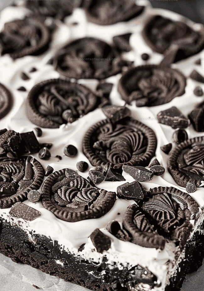 Step-by-Step for the Fudgiest Cookies & Cream Squares