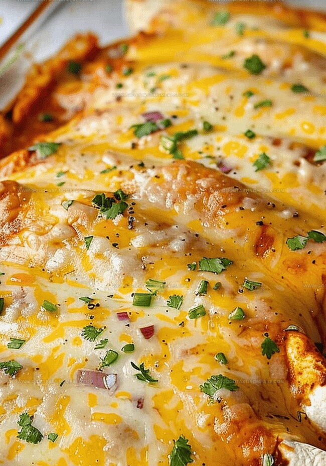 How to Roll and Bake Cream Cheese Chicken Enchiladas