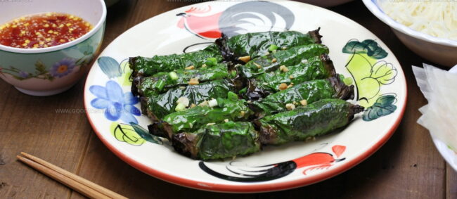 Grilled Beef Wrapped In Betel Leaf (Bo La Lot)