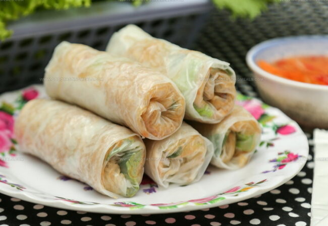 Shredded Pork Rice Paper Rolls (Bi Cuon)