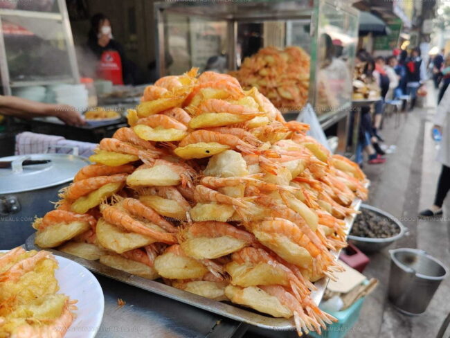Shrimp And Sweet Potato Fritters (Banh Tom)
